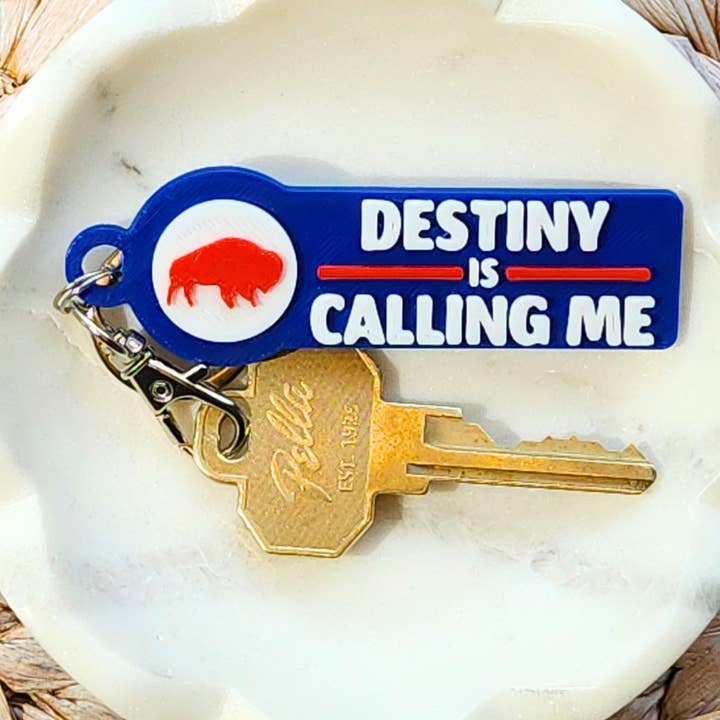 Buffalo Football Keychain | Destiny is Calling Me for wholesale by ModoWorks