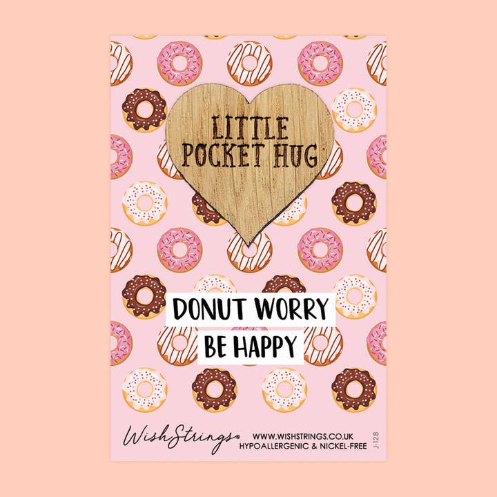 Donut Worry - Pocket Hug - Keepsake Token for wholesale by WishStrings