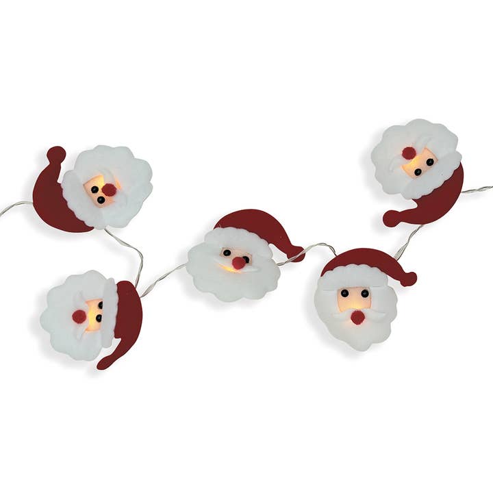Opjet Paris - Wholesale String Lights - String of 10 Santa Claus LED lights, battery-operated, 1M