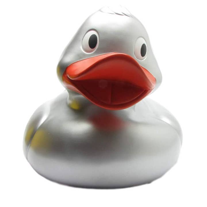 Duckshop - Wholesale Bath Toy - Baby - XXL Eva silver bath mat - rubber duck