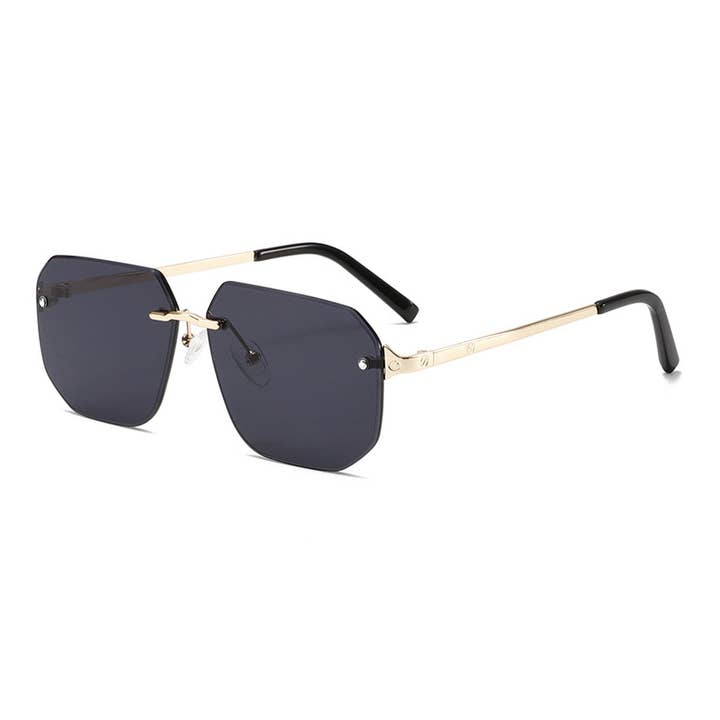 Gafas de sol de mujer sin montura de lujo ligero y multifacéticas para venta al por mayor de SHINE BUY