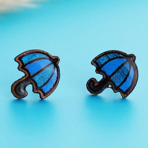 Joli parapluie Spring Wood Studs pour filles pour la vente par FH&L Creations