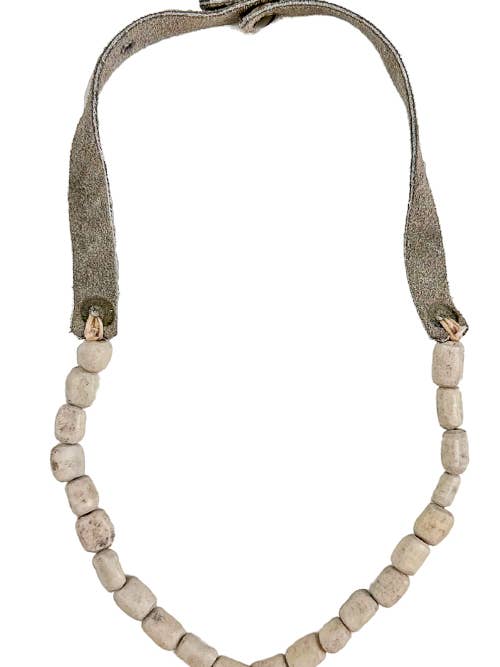 Smalt choker halsband | Grå för wholesale av Twine & Twig