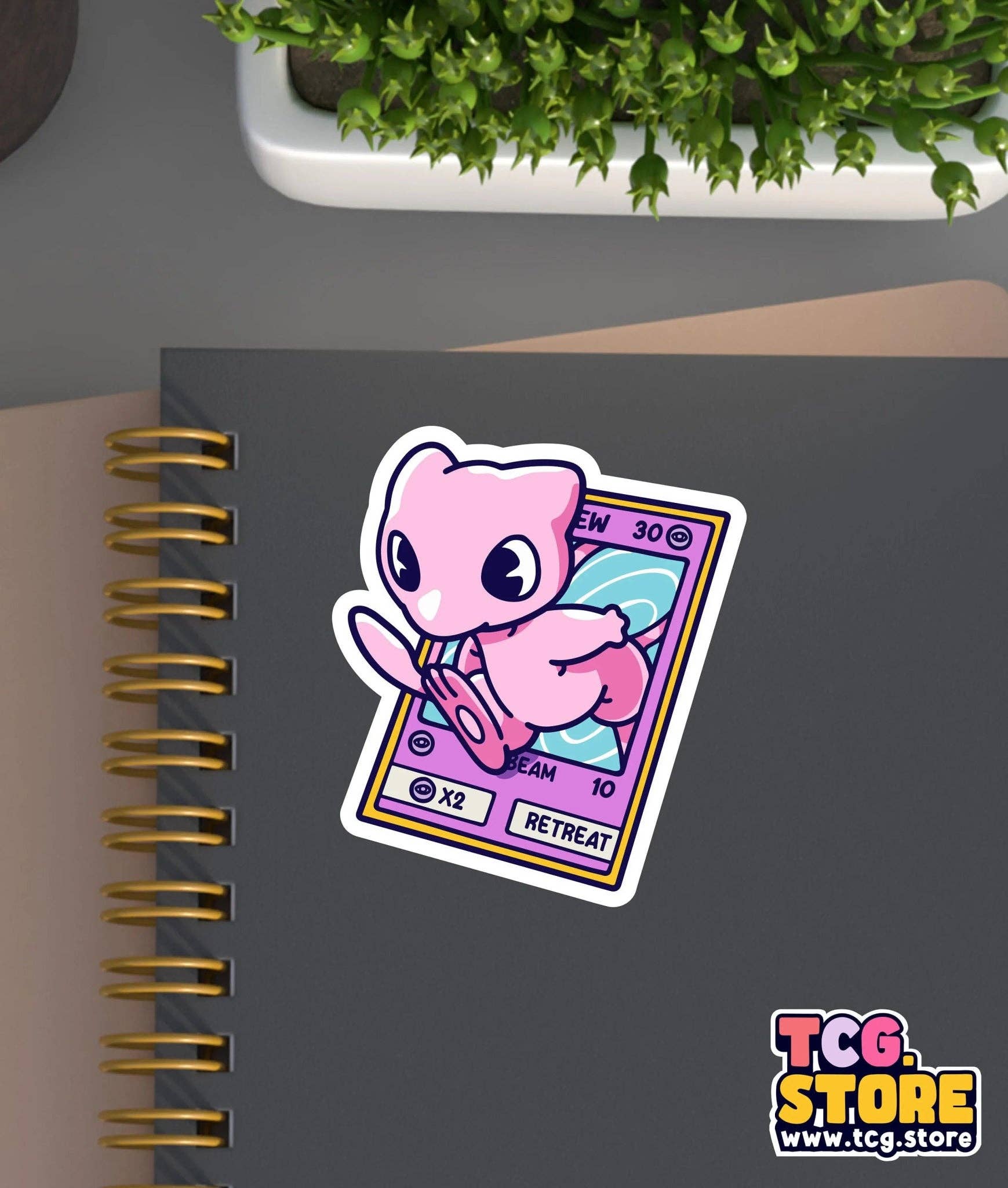 TCG.Store - TCGDOTSTORE - Wholesale Sticker - Mew Pokémon Sticker5