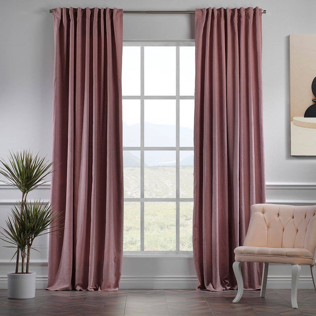 Bes Home Design - Wholesale Curtain - 100" Wide & Extra Long Matte Decorative Custom Size Curtain25