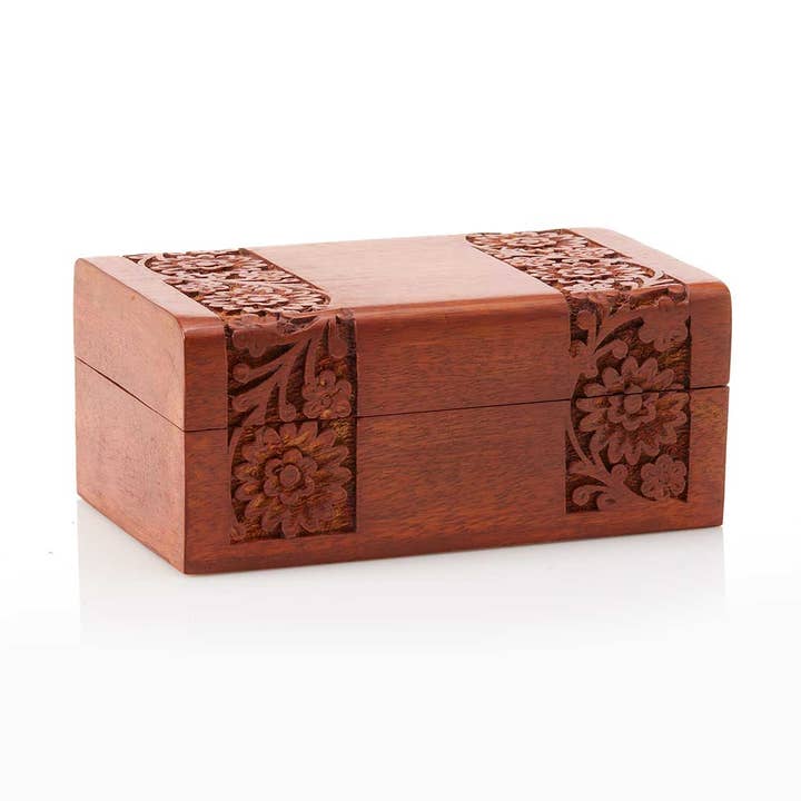 SERRV International - Wholesale Decorative Box - Small Floral Trinket Box0