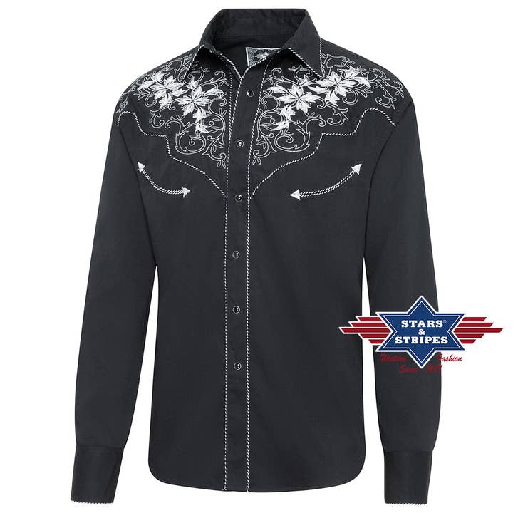 Stars & Stripes® – Großhandel Hemd mit Button-down-Kragen – Herren – Westernhemd - Garth