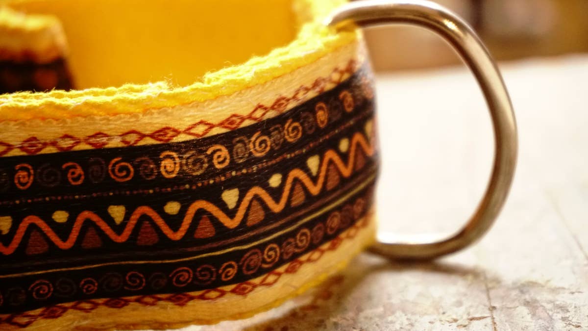 hundsfutter - Vente Collier – chien - Collier large jaune pour chiens12