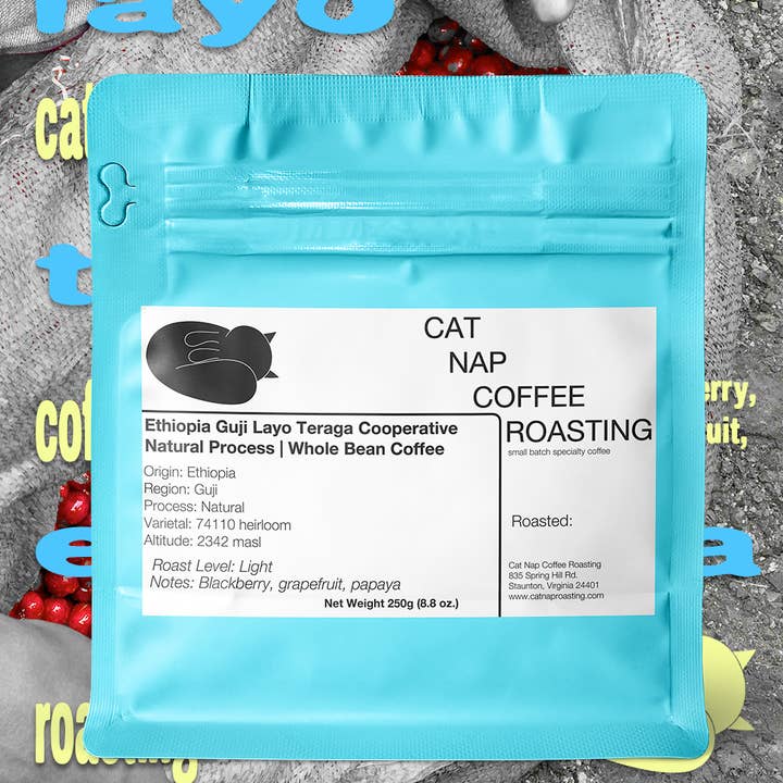 Cat Nap Coffee Roasting - Wholesale Coffee Beans - Layo Teraga Ethiopia Guji Natural1