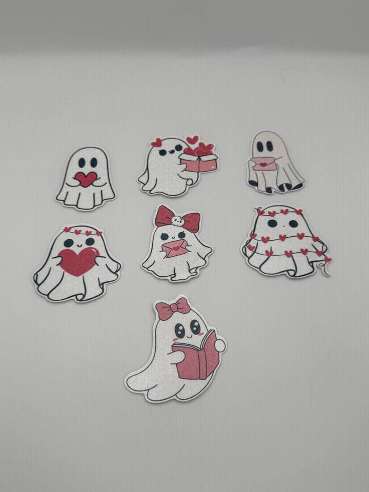 Valentine's Day Ghosts | Vinyl Sticker Pack for wholesale by Schwingline Shop