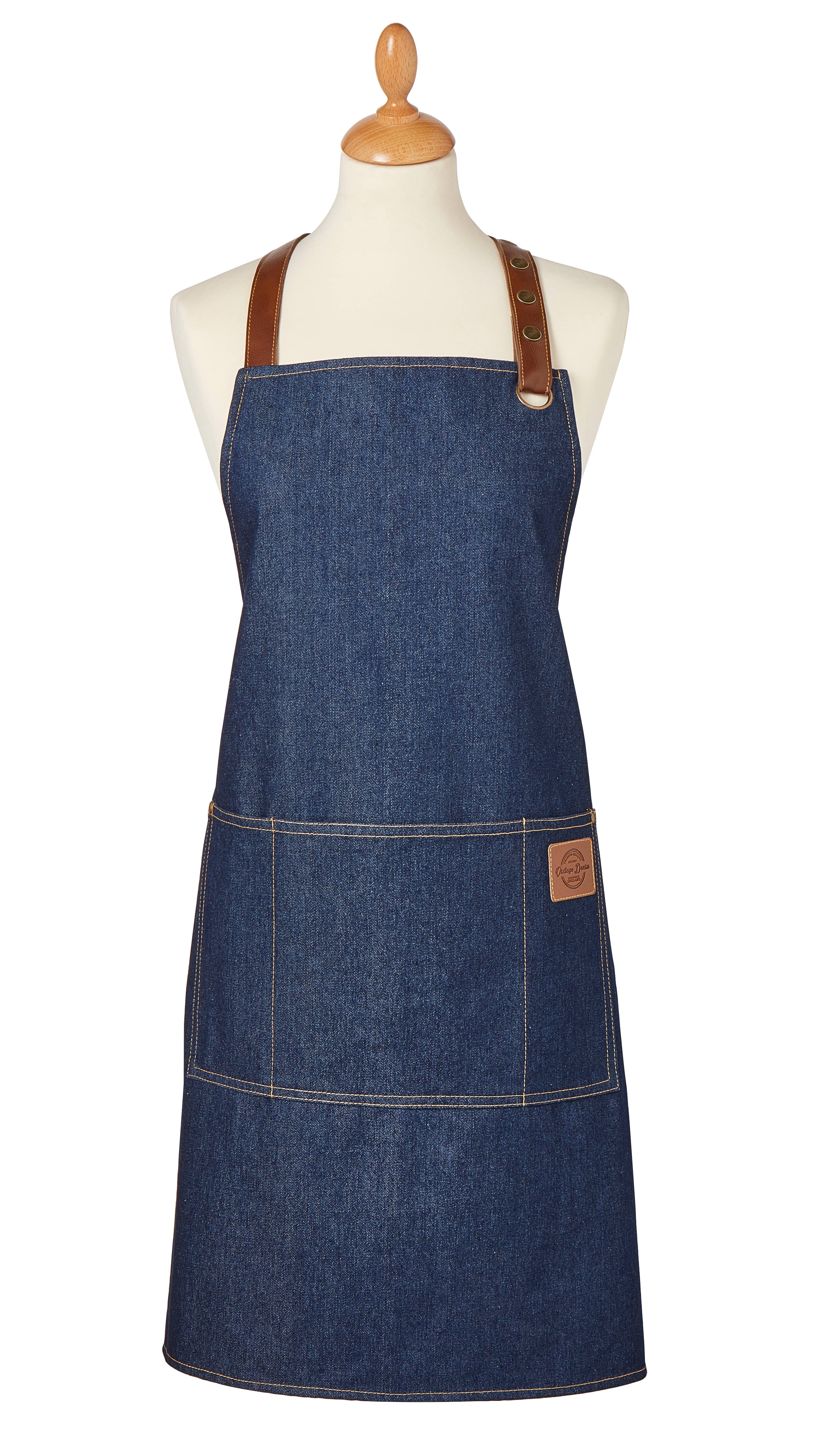 Indigo Apron Oxford Denim for wholesale on Faire0