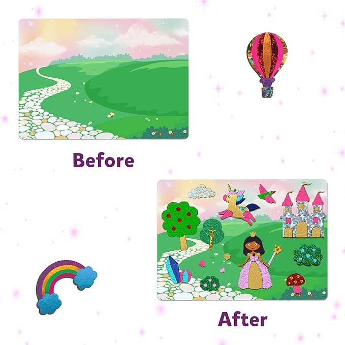 Skillmatics - Wholesale Art Set - Kids & Baby - Skillmatics - Foil Fun - Unicorn and Princess Craft Kits7