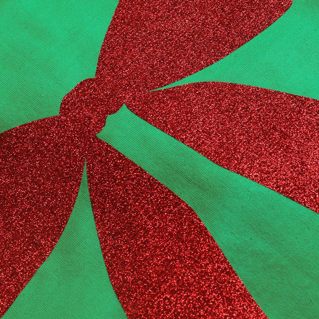 Fashion City - Wholesale Sweatshirt - Unisex - Large Glitter Ribbon Heavyweight Fleece Sweatshirt1