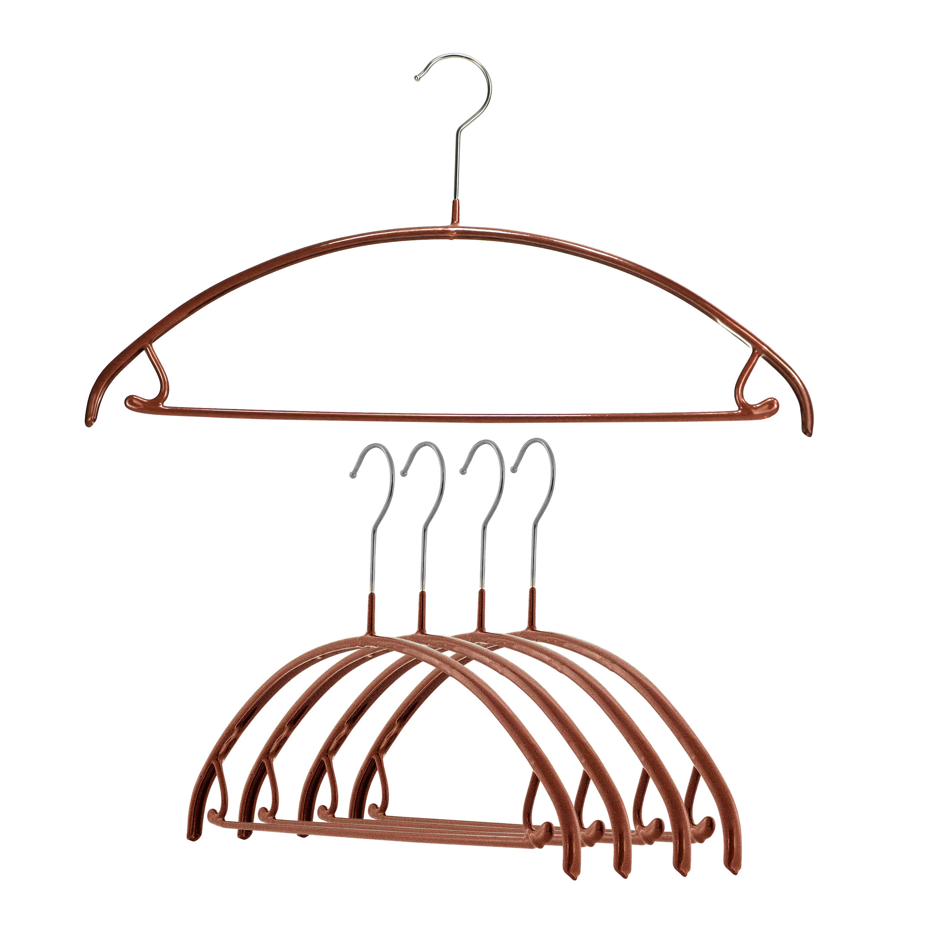 Reston Lloyd - Wholesale Clothes Hangers - MAWA, Euro Blouse Hanger with Pant Bar (5 Colors)5