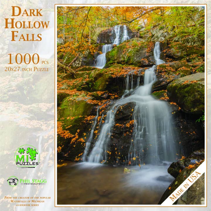 Dark Hollow Falls - Shenandoah NP - Virginia - 1000 Puzzle for wholesale by Phil Stagg Photography