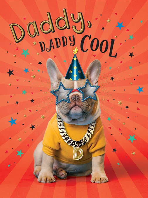 Birthday Card, Daddy, Pug for wholesale by Piccadilly Greetings