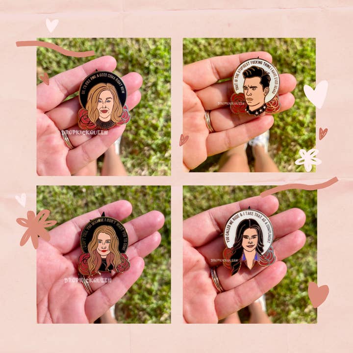 Dropkick Queen - Vendita all'ingrosso Spilla da bavero - Spille smaltate Schitts Creek3