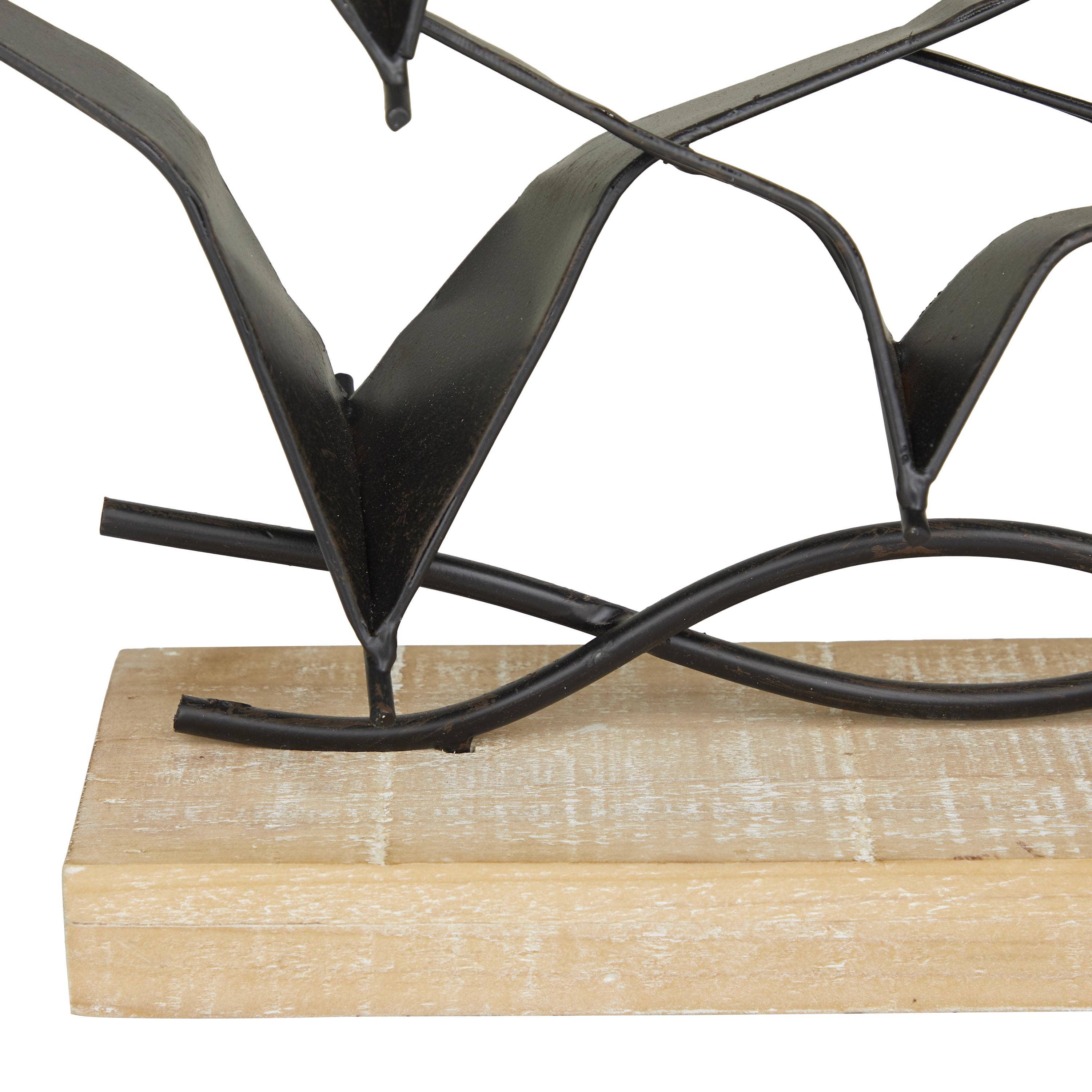 Deco Marché - Wholesale Sculpture - Coastal Black Metal Sculpture5