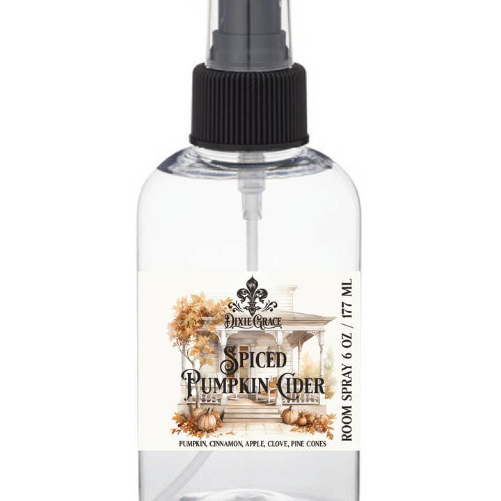Dixie Grace - Wholesale Room & Linen Spray - Spiced Pumpkin Cider - 6 oz Room Spray