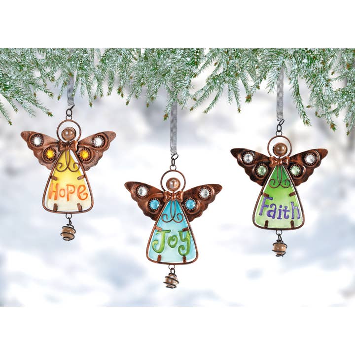 Sunset Vista Designs - Wholesale Outdoor Ornament/Decor - Angel Blessings, Faith, Hope & Joy - Bouncy's