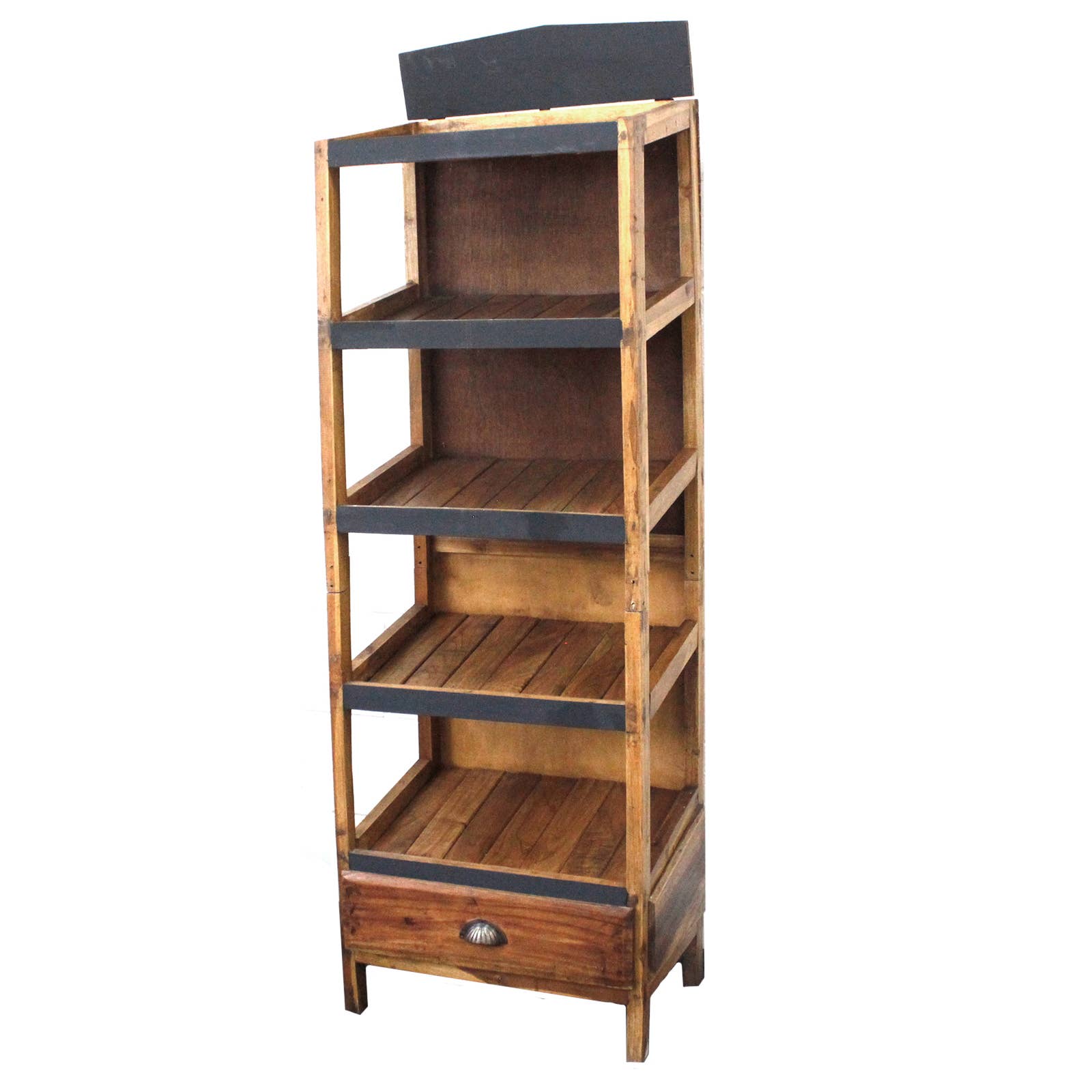 AW Artisan - Wholesale Bottle and Shot Glass Display - Recycled teak wood bath bomb display0