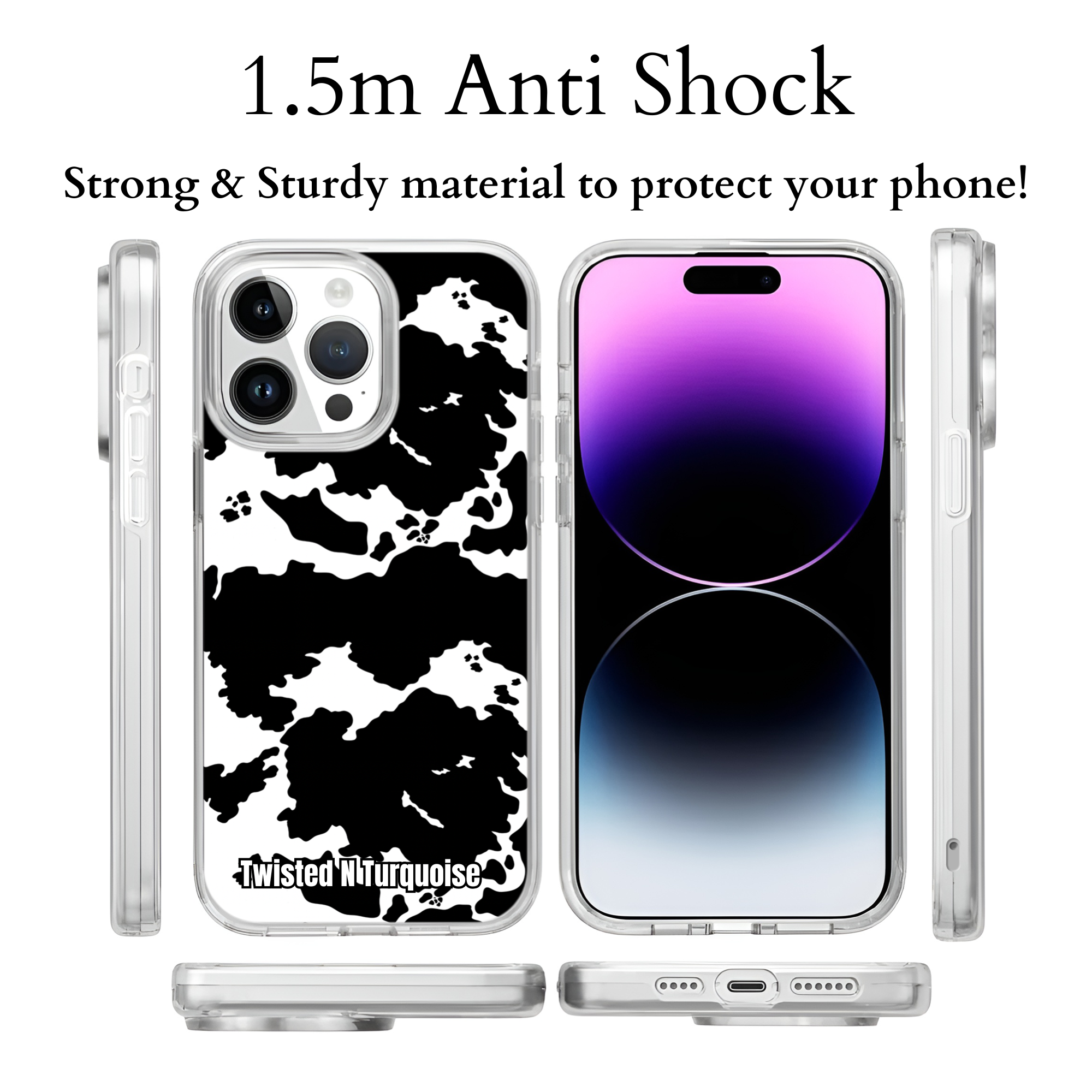 Twisted N Turquoise - Vendita all'ingrosso Custodia per cellulare - Donna - Custodia per telefono in finta pelle lavorata color verde acqua compatibile con MagSafe4