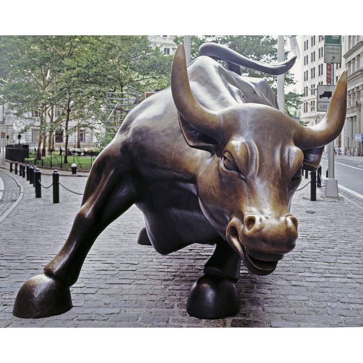 Historic Pictoric - Wholesale Art Print - New York Wall Street Bull Photo