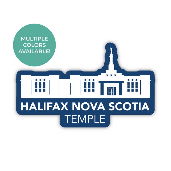 Adesivo con tempio di Halifax, Nuova Scozia, Canada per la vendita all'ingrosso da parte di JasmineTreeDesign