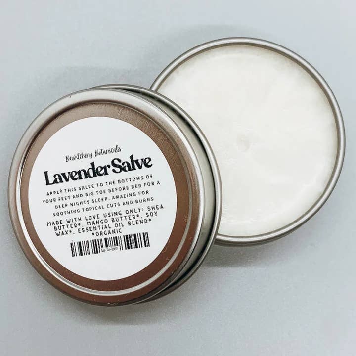 Bewitching Organics Lavender Salve for wholesale by Bewitching Botanicals