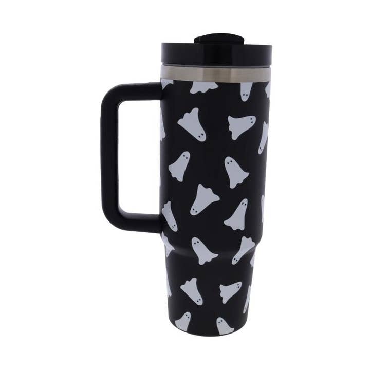 Boo! 30 Oz. Tumbler With Straw and Handle for wholesale by Jane Marie