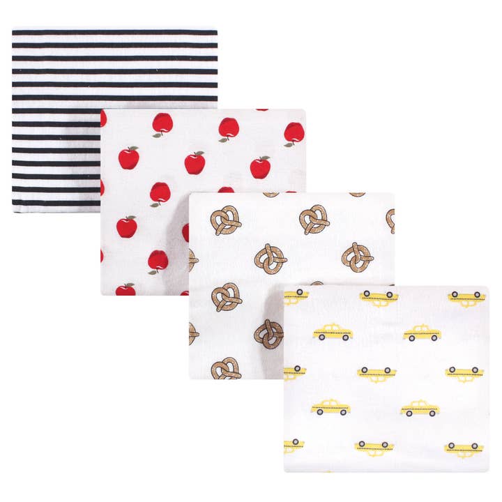 Couvertures de réception en flanelle de coton pour bébé Hudson, New York pour la vente par BabyVision