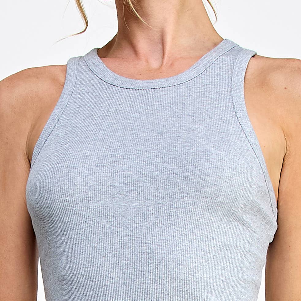 FREEZIA - Vente Robe – femme - MINI-ROBE EN TRICOT CÔTELÉ SANS MANCHES-F74276-D310