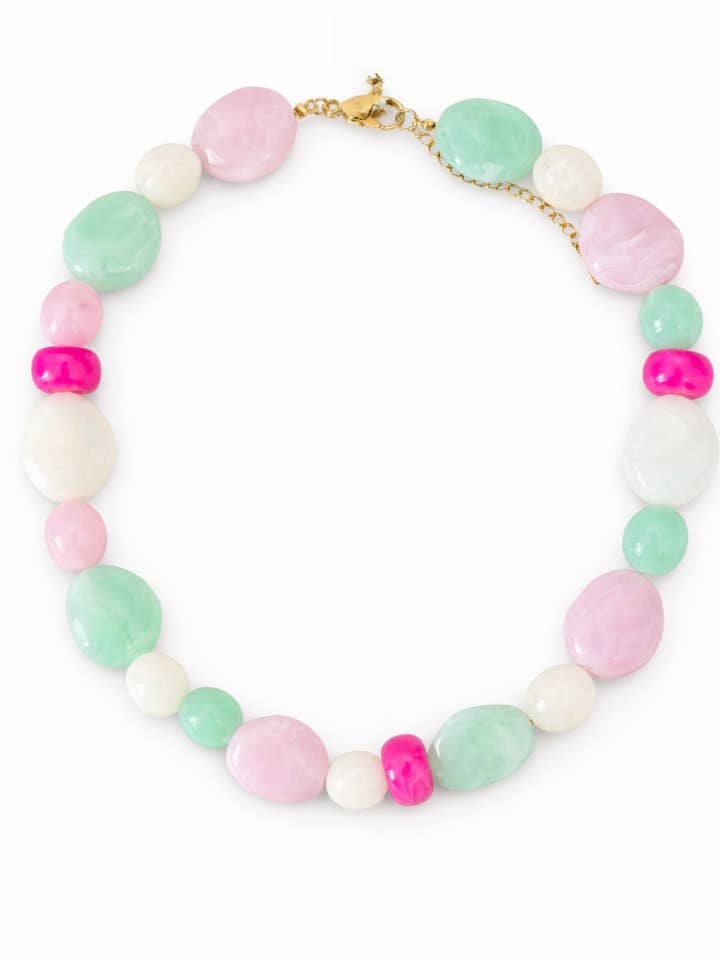 Halsband i färgad harts för wholesale av Dettagli di Moda