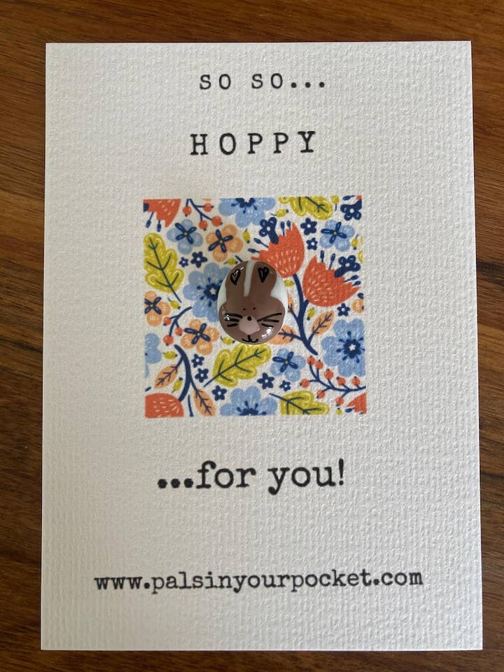 Spring Collection. New bunny pocket charm. New beginning. for wholesale by Pals in your Pocket