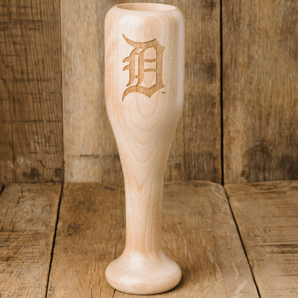 Dugout Mugs - Wholesale Wine Glass - Detroit Tigers "D" Wined Up® | Baseball Bat Wine Mug0