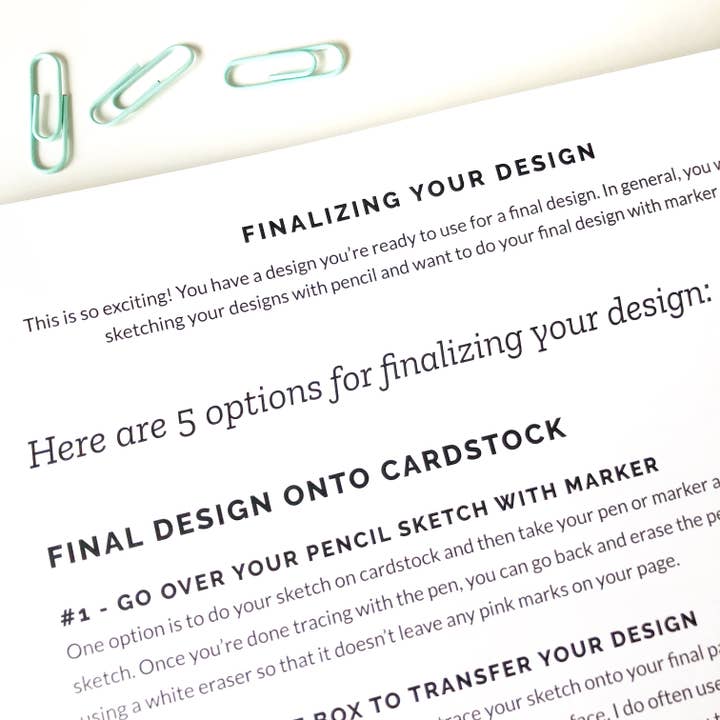 Hand Lettered Design - Wholesale DIY Craft Kit - Guide to Flourishing Kit8