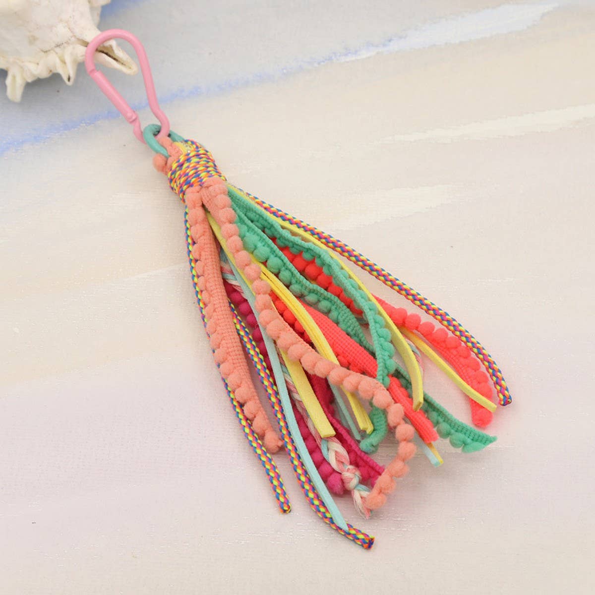ACCITY - Wholesale Keychain - Women's - SOLID COLOR BOHEMIAN STYLE LONG TASSEL KEYCHAIN_CWMM35493