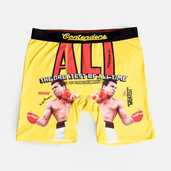 Muhammad Ali the Greatest Brief for wholesale by Contenders Clothing
