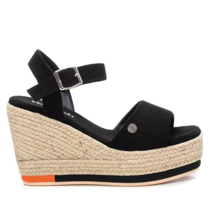 Sandalo casual vegano da donna nero Refresh-17153602 per la vendita all'ingrosso da parte di BeShoes Distribuição