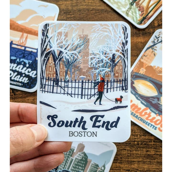 Kat Maus Haus Illustration - Wholesale Sticker - South End, Boston Sticker