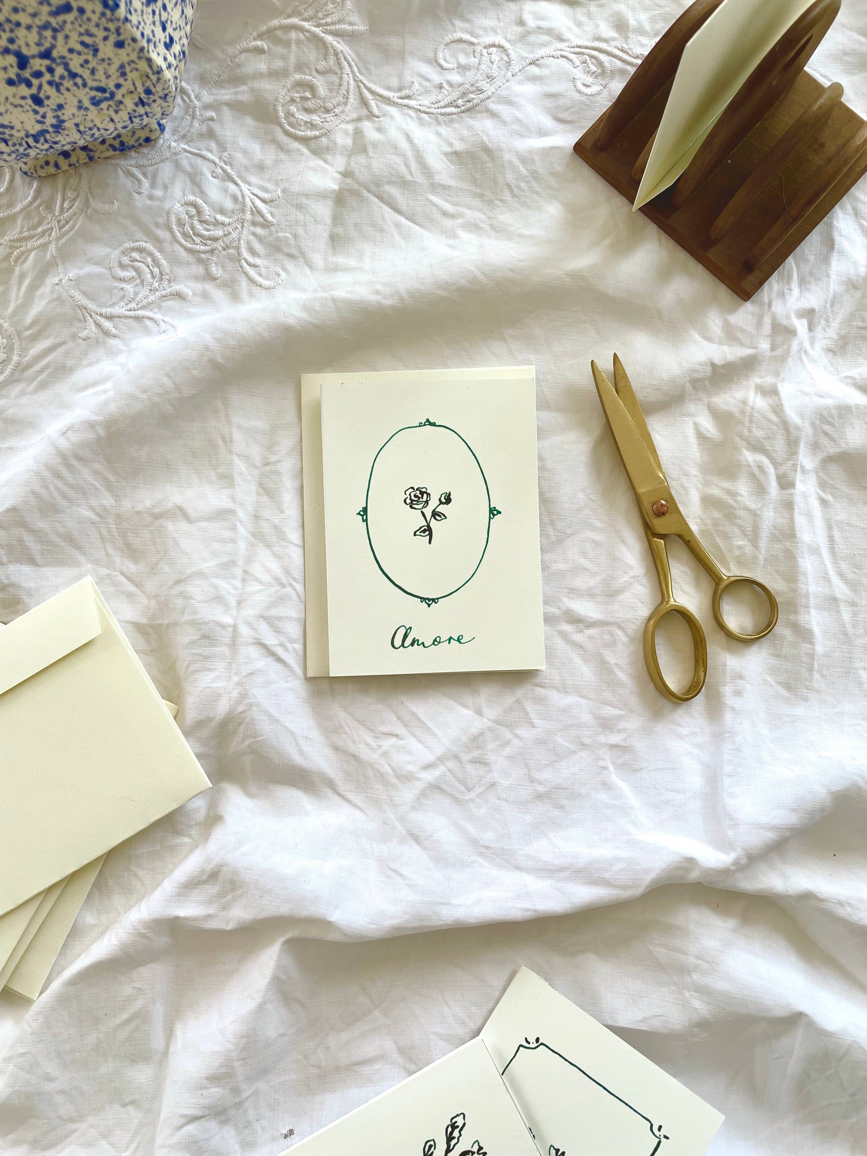 Annie Brougham Paper Goods. - Wholesale Liefdeskaartje - Pen and Ink - Amore kaart2