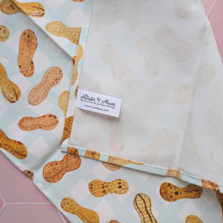 Natalie V. Mason - Wholesale Tea Towel - Dish Towel - Peanuts - Boiled peanut tea towel9