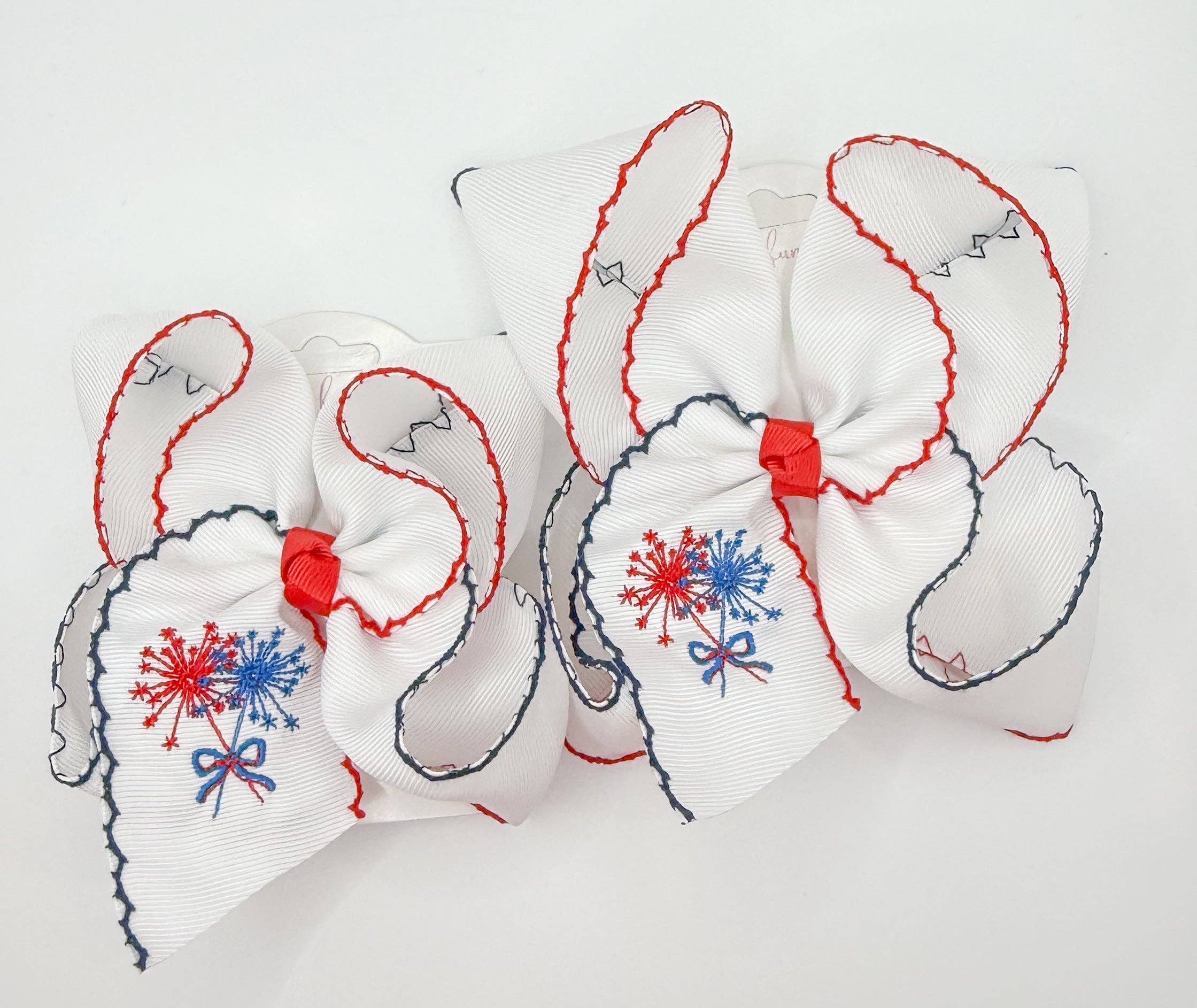 Just For Fun Threads - Venta al por mayor Lazo para el pelo - Niños - Lazo con bordado de bengala y puntada de luna0