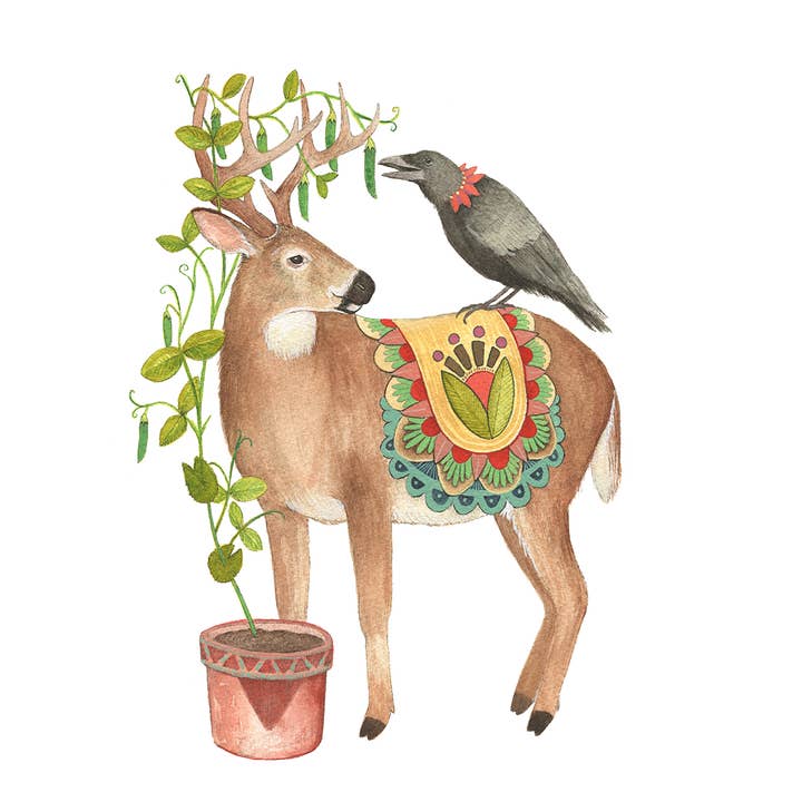 8"x10" Print - Woodland Garden: Peas for Harold and Carla for wholesale by Polanshek of the Hills