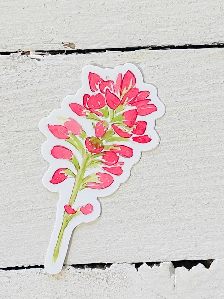 Indian Paintbrush Sticker for wholesale by Krafty Inc