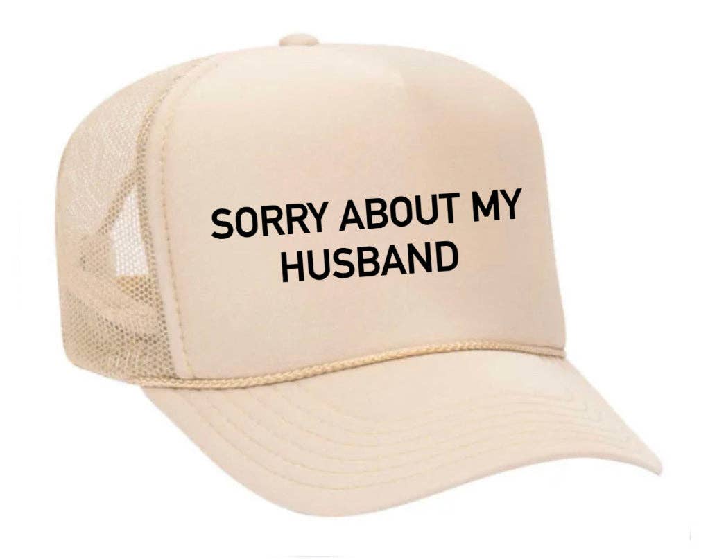 Inappropriate Trucker Hats - Wholesale Trucker Hat - Women's - Sorry About My Husband Trucker Hat11
