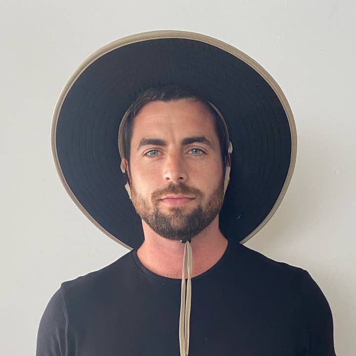 Kaki Chapeau de jardinage unisexe Cruz à large bord avec mentonnière en vente sur Faire2