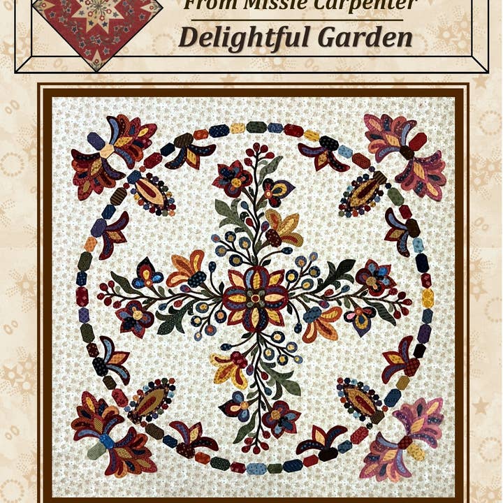 Traditional Primitives - Wholesale Craft Sewing Kit - Delightful Garden Applique Pattern0