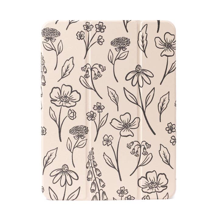 Pressed Floral Clear Back iPad Case for wholesale by Elyse Breanne Design