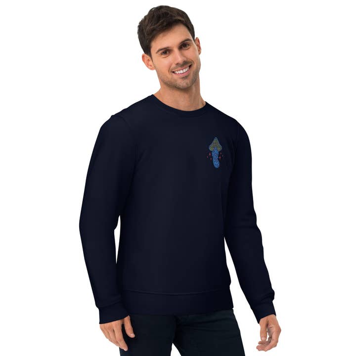 Shroomy Embroidered Unisex Eco Sweatshirt for wholesale by Local Summer Collective Surf Shop